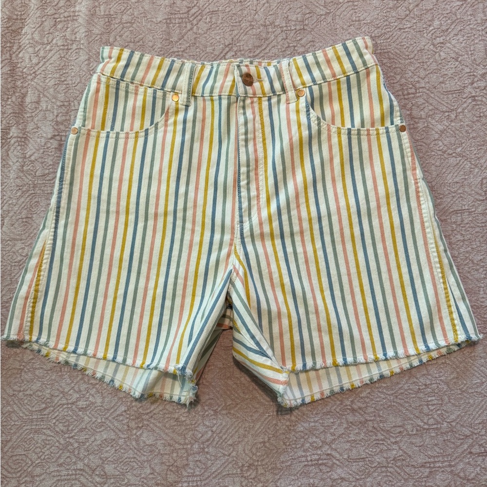 Wrangler Striped Jean Shorts